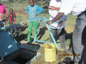 Maasai Village of Ilariak shows bore hole well with un-drinkable water (very salty). Drilling must be deeper.